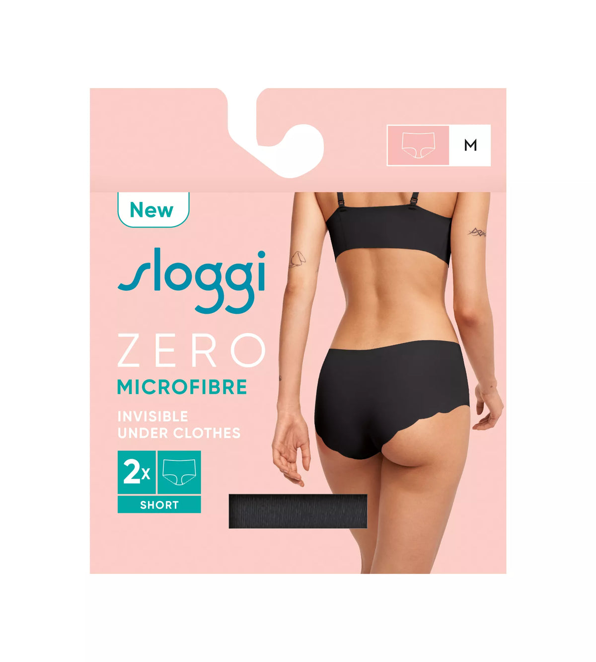 Pack 2 Bragas tipo Short Sloggi ZERO Microfibre 2.0