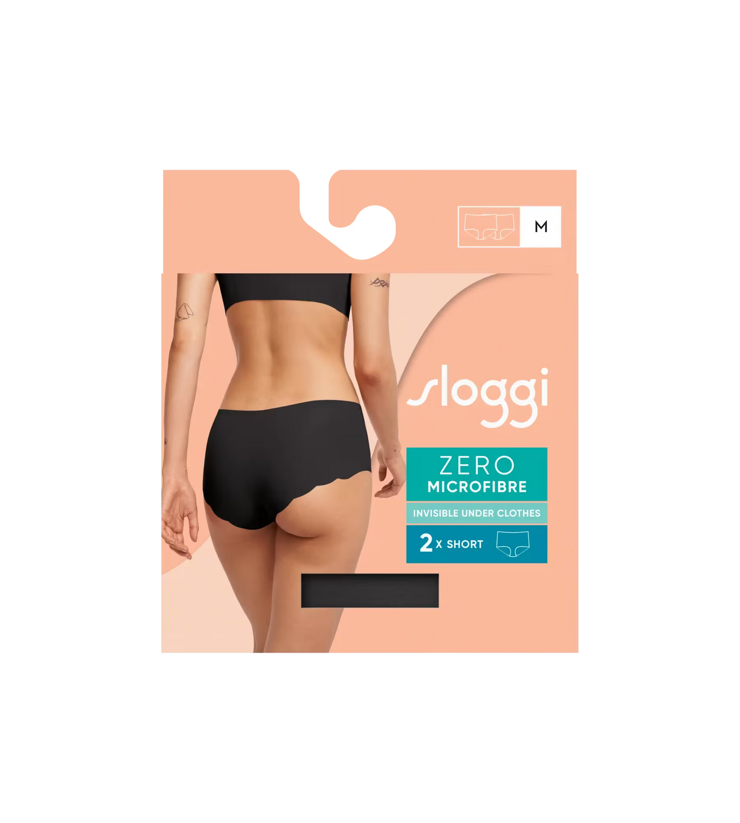 Pack 2 Bragas tipo Short Sloggi ZERO Microfibre 2.0