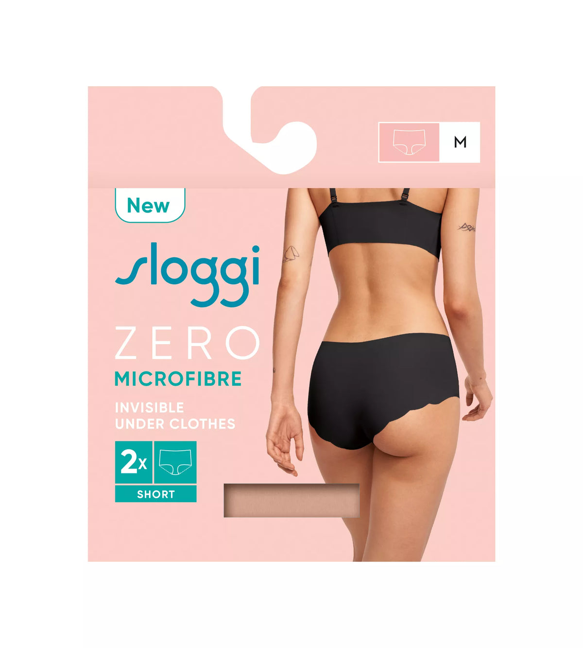 Pack 2 Bragas tipo Short Sloggi ZERO Microfibre 2.0