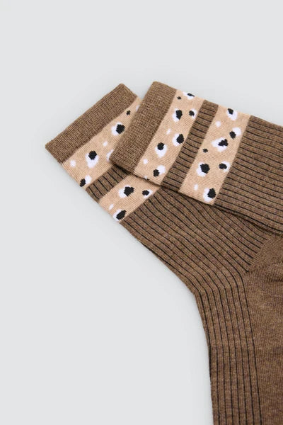 Pack 3 calcetines algodón mujer estampados YSABEL MORA