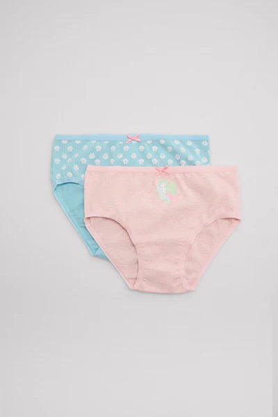 Pack de 2 bragas infantiles estampadas sirena YSABEL MORA