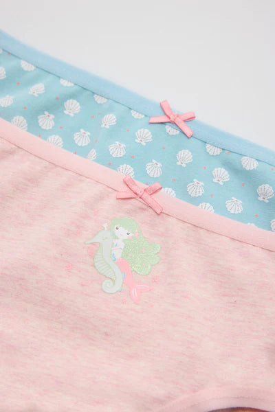 Pack de 2 bragas infantiles estampadas sirena YSABEL MORA