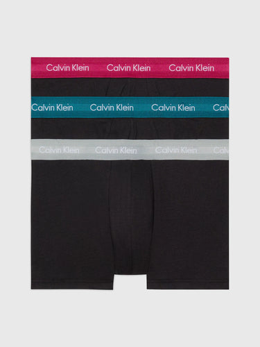 Pack 3 Boxer Cotton Stretch negros-elástico color CALVIN KLEIN