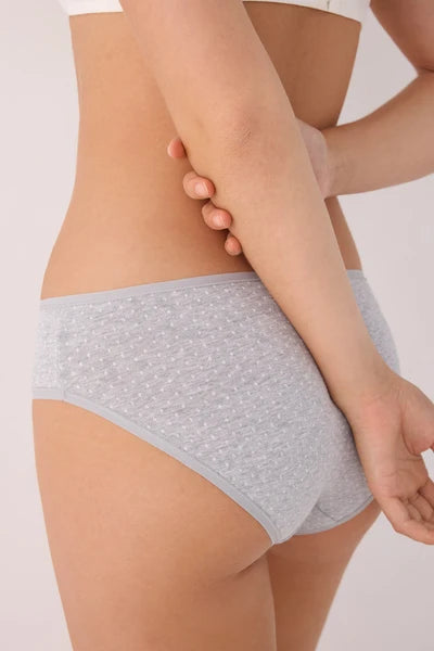PACK 2 bragas talle medio algodón estampado YSABEL MORA