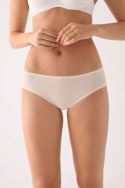 PACK 2 bragas talle medio algodón estampado YSABEL MORA
