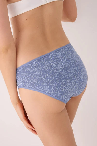 PACK 2 bragas talle medio algodón estampado multicolor YSABEL MORA