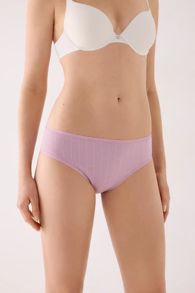 PACK 2 bragas talle medio algodón estampado multicolor YSABEL MORA