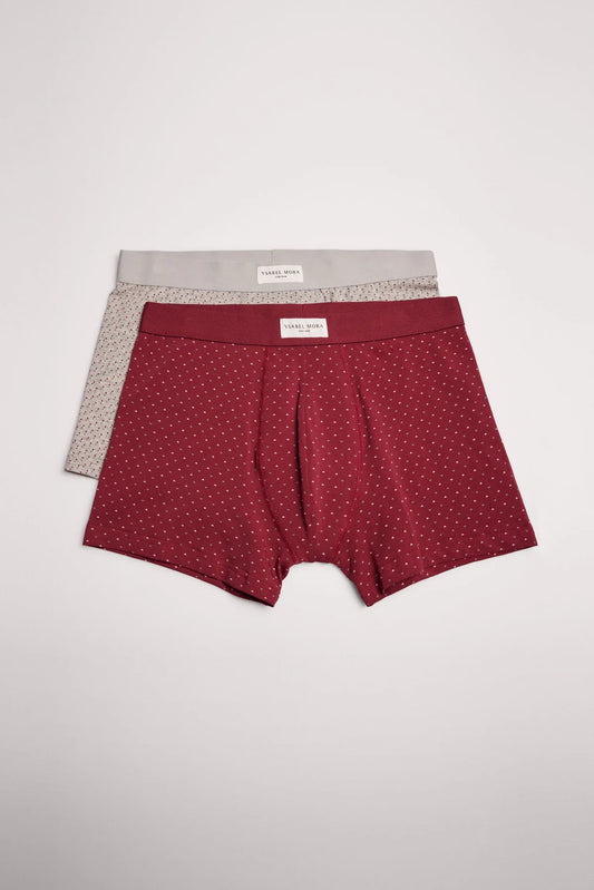 Pack 2 boxers algodón elástico estampados Ysabel Mora