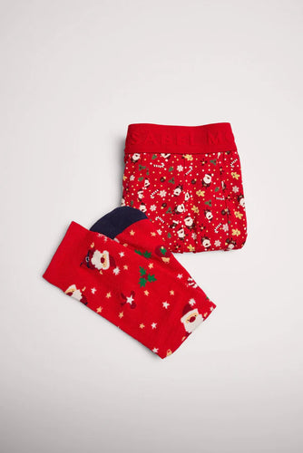 Pack regalo Navidad hombre Boxer y calcetines Ysabel Mora