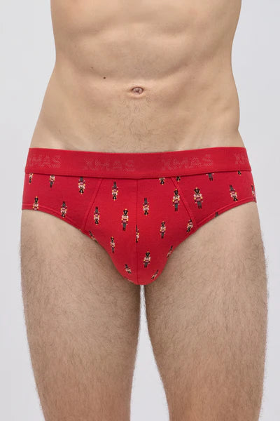 Pack Slip y Calcetín estampado Navidad YSABEL MORA