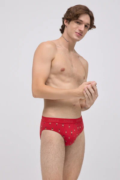 Pack Slip y Calcetín estampado Navidad YSABEL MORA