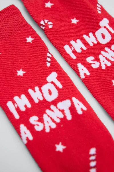 Pack Bóxer y Calcetín hombre estampado I´m not a Santa YSABEL MORA