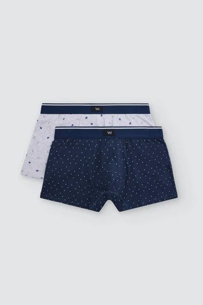 Pack 2 BOXER básicos algodón estampado YSABEL MORA
