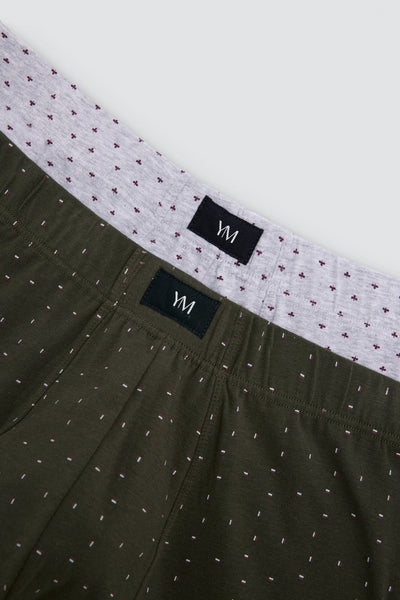 Pack 2 BOXER básicos algodón estampado YSABEL MORA