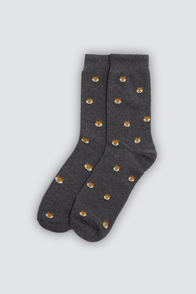 Calcetín hombre algodón estampado puño confort YSABEL MORA