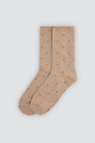 Calcetín hombre algodón estampado SIN PUÑO YSABEL MORA