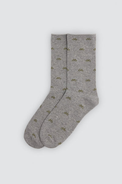 Calcetín hombre algodón estampado SIN PUÑO YSABEL MORA