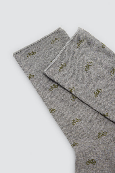 Calcetín hombre algodón estampado SIN PUÑO YSABEL MORA