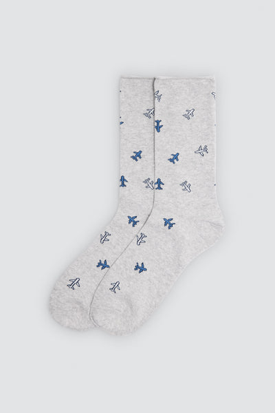 Pack 3 Calcetines hombre algodón estampado SIN PUÑO YSABEL MORA