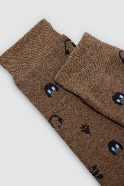 Calcetín hombre TÉRMICO estampado YSABEL MORA