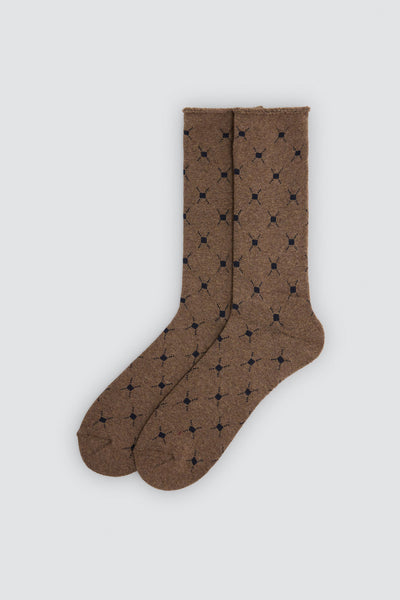 Calcetín hombre TÉRMICO estampado SIN PUÑO YSABEL MORA