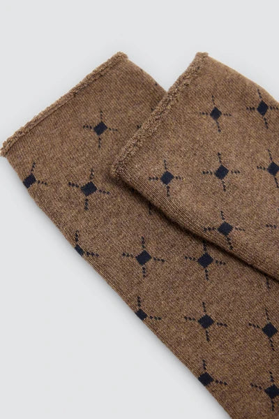 Calcetín hombre TÉRMICO estampado SIN PUÑO YSABEL MORA