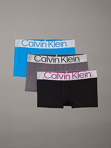 Pack 3 Boxers/Shorty MICROFIBRA talle bajo CALVIN KLEIN