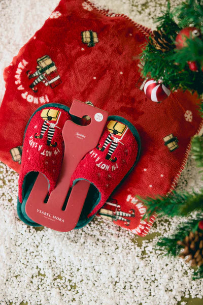 Manta sofá doble cara estampado Navidad 130x160 YSABEL MORA