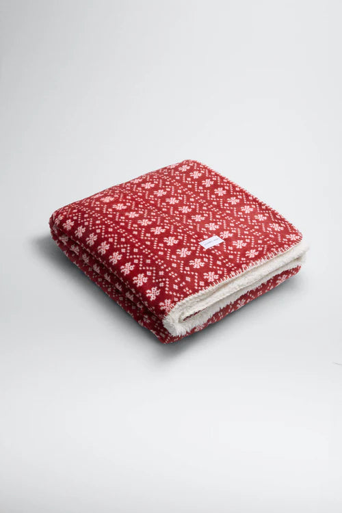 Manta sofá doble cara estampado Navidad 130x160 YSABEL MORA