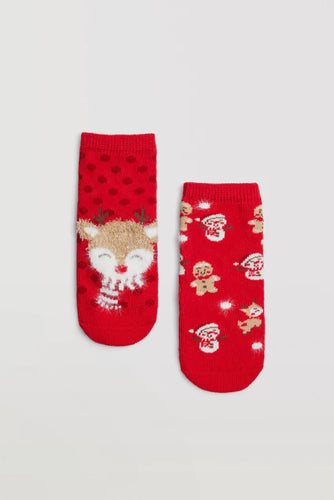 calcetines bebé navidad