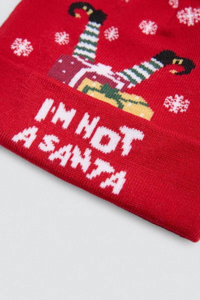 Gorro unisex adulto estampado Navidad I´m not a Santa YSABEL MORA