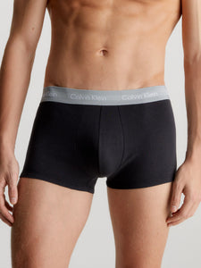 Pack 3 Boxer Cotton Stretch negros-elástico color CALVIN KLEIN