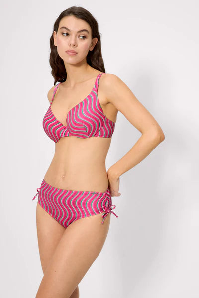 Braga bikini midi COMBINABLE estampado ondas YSABEL MORA