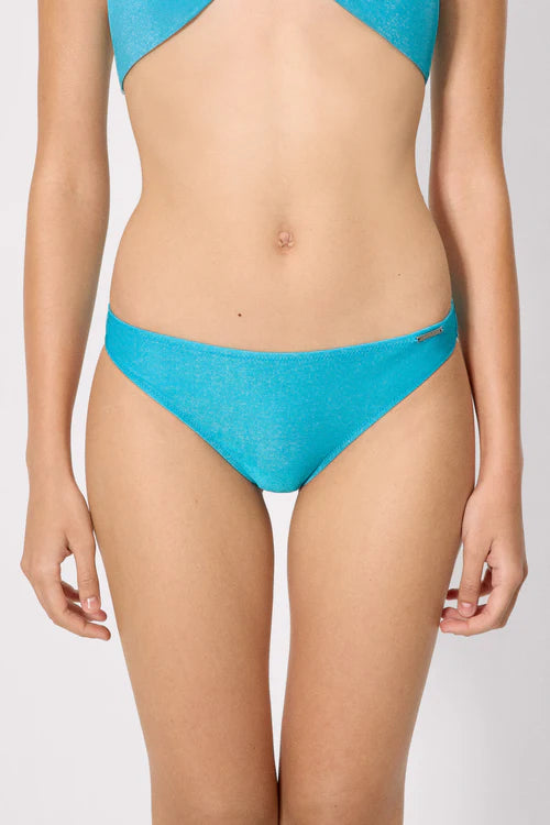 Braga bikini COMBINABLE tejido brillante azul YSABEL MORA