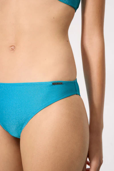 Braga bikini COMBINABLE tejido brillante azul YSABEL MORA