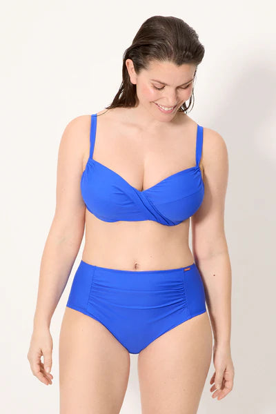 Braga bikini alta reductora azul eléctrica COMBINABLE  YSABEL MORA