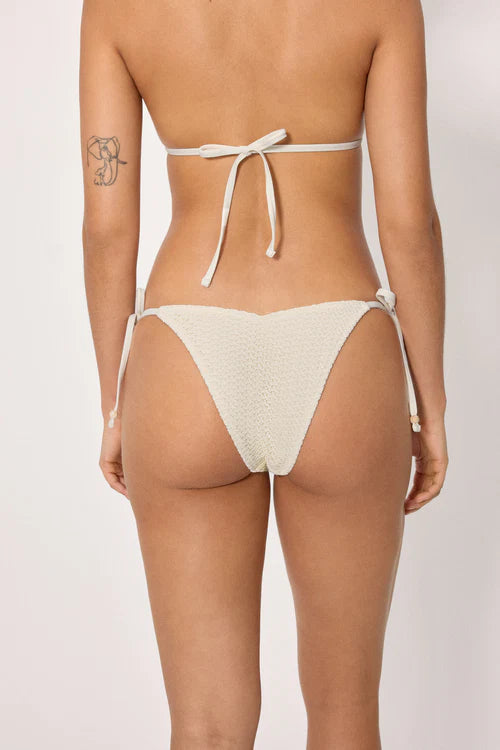 Braga bikini brasileña COMBINABLE marfil tejido calado YSABEL MORA