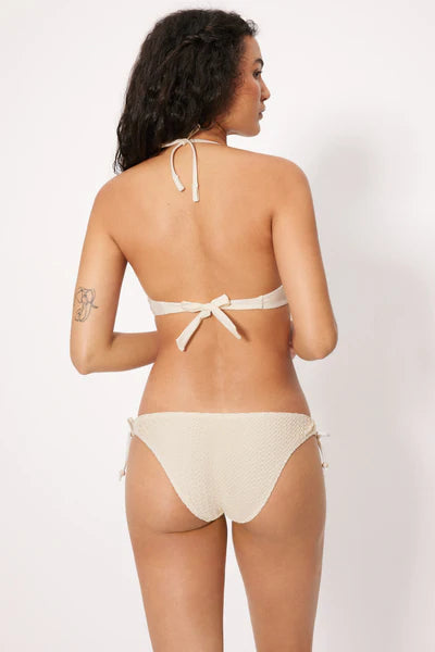 Braga bikini atada en los laterales COMBINABLE marfil tejido calado YSABEL MORA
