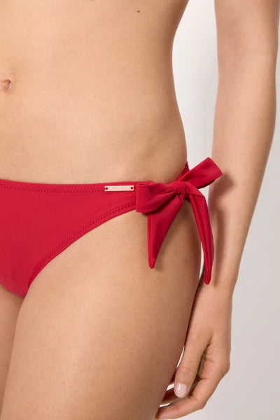 Braga bikini COMBINABLE anudada roja oscura YSABEL MORA