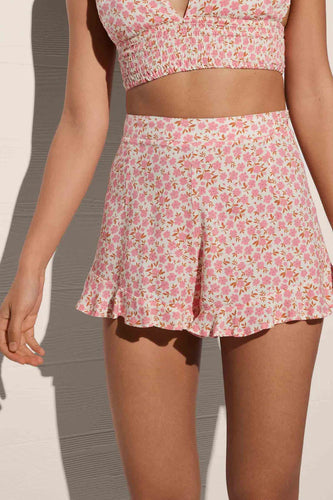 Short mujer estampado flores pequeñas YSABEL MORA