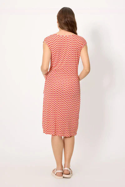 Vestido punto estampado étnico cruzado YSABEL MORA