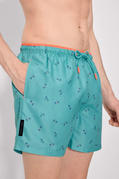 Bañador hombre secado rápido estampado Libélulas YSABEL MORA