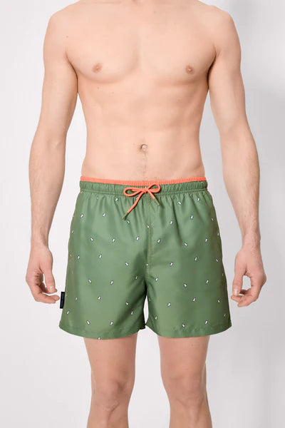 Bañador hombre secado rápido estampado pingüinos YSABEL MORA