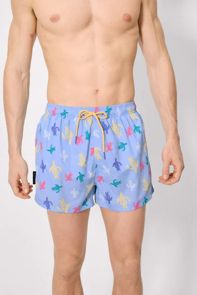 Bañador corto estampado tortugas multicolor YSABEL MORA