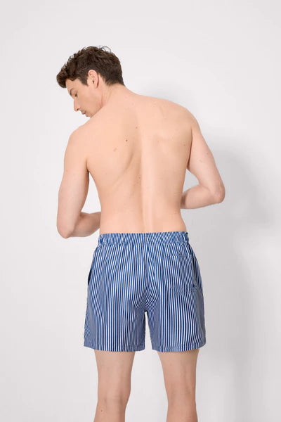 Bañador medio estampado rayas YSABEL MORA
