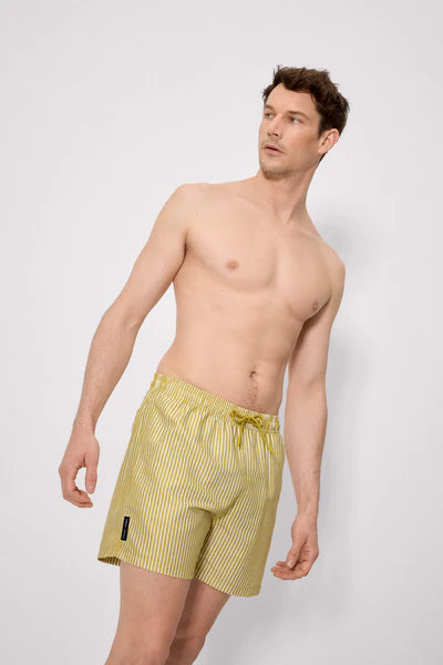 Bañador medio estampado rayas YSABEL MORA