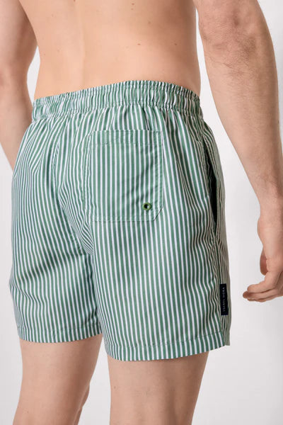 Bañador medio estampado rayas YSABEL MORA
