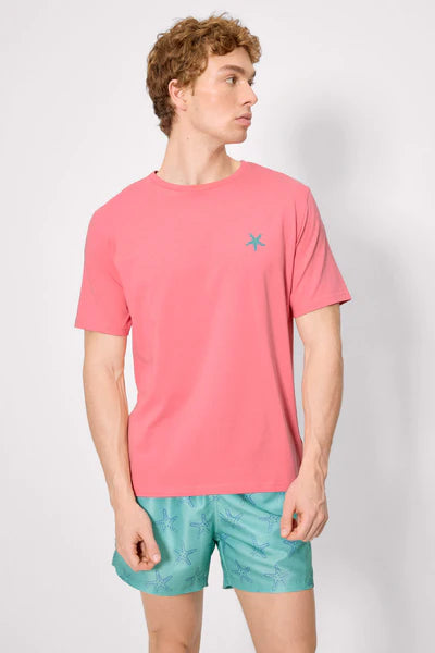 Camiseta manga corta estampado estrellas marinas YSABEL MORA