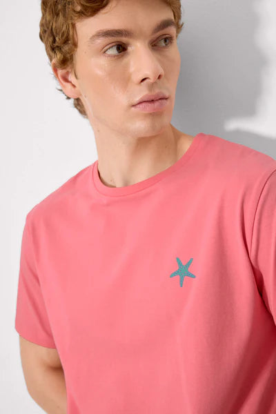 Camiseta manga corta estampado estrellas marinas YSABEL MORA