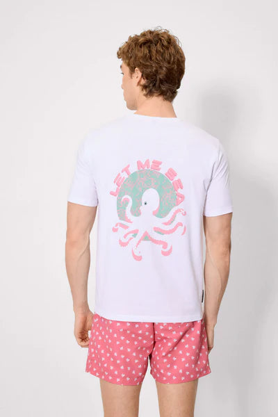 Camiseta manga corta básica Let me sea blanco YSABEL MORA